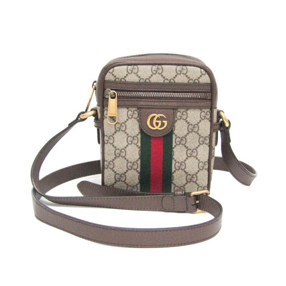 GUCCI Brown Leather Shoulder Bag - Picture 1 of 11